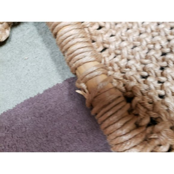 Vintage 1970s Wall Art‎ Decor Macrame Handcrafted Weaved Hemp Jute Large Boho - Picture 5 of 12